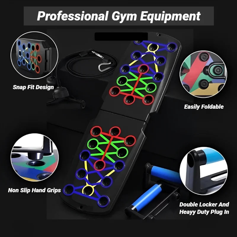 Portable Push-Up Board – Full Body Training System