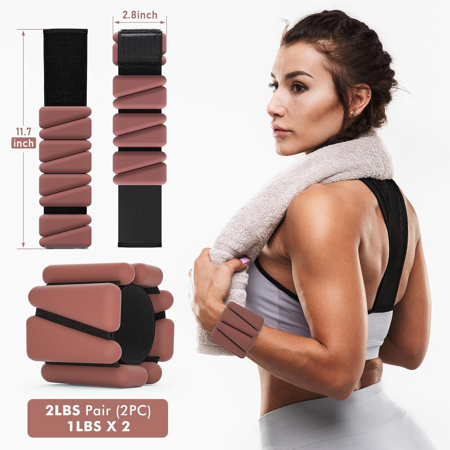Adjustable Wrist & Ankle Weights – Strength & Toning
