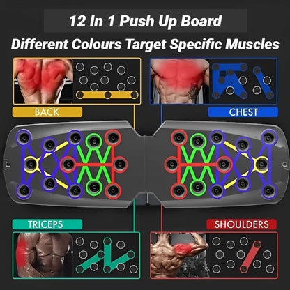 Portable Push-Up Board – Full Body Training System