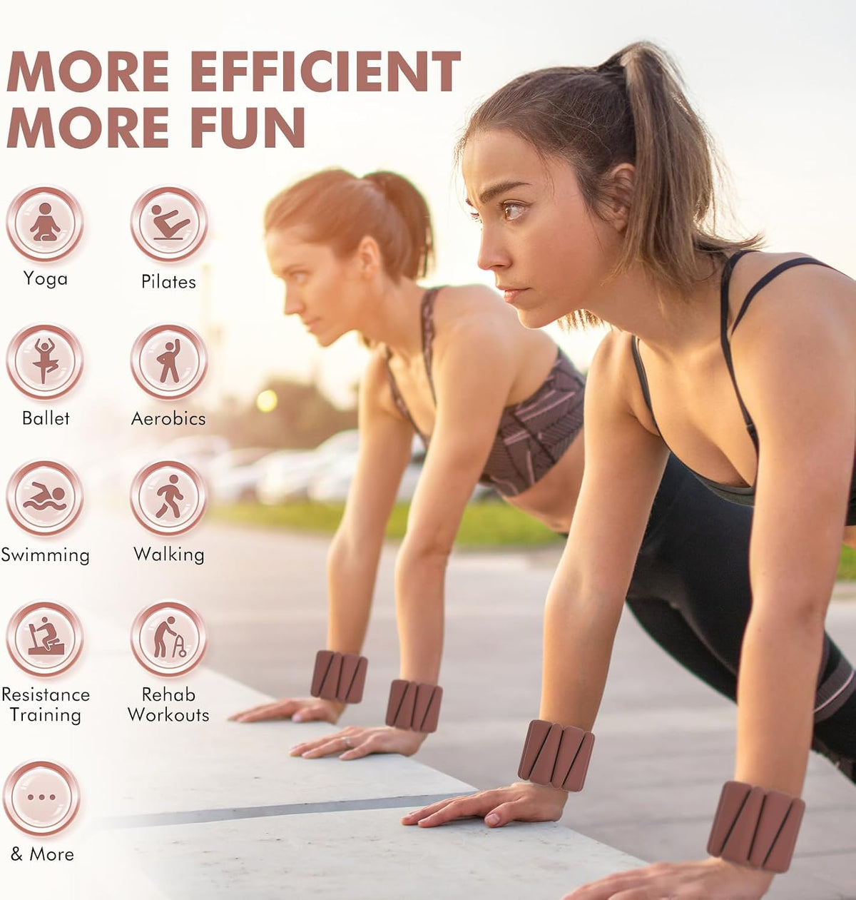 Adjustable Wrist & Ankle Weights – Strength & Toning