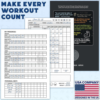 Daily Fitness Workout Planner – A5 Training Journal