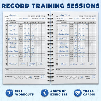 Daily Fitness Workout Planner – A5 Training Journal