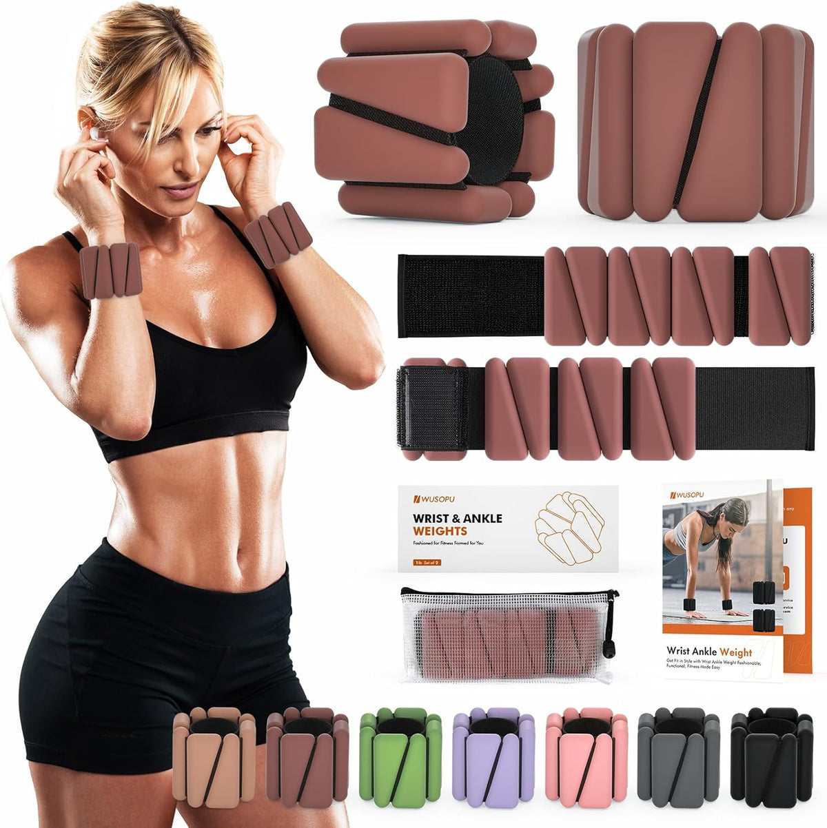 Adjustable Wrist & Ankle Weights – Strength & Toning